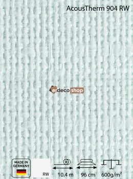 SYSTEXX AcousTherm 904 RW – Toile de verre acoustique à texture fine, 10m²