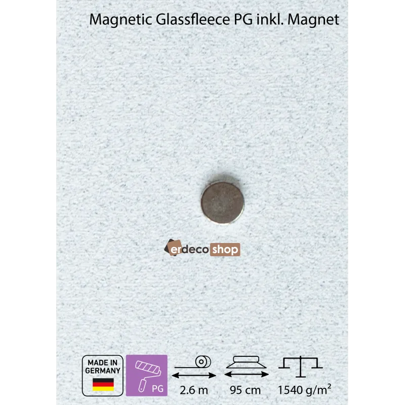 SYSTEXX Magnetic Glassfleece PG voile de verre magnetique preencollé 2.47m2