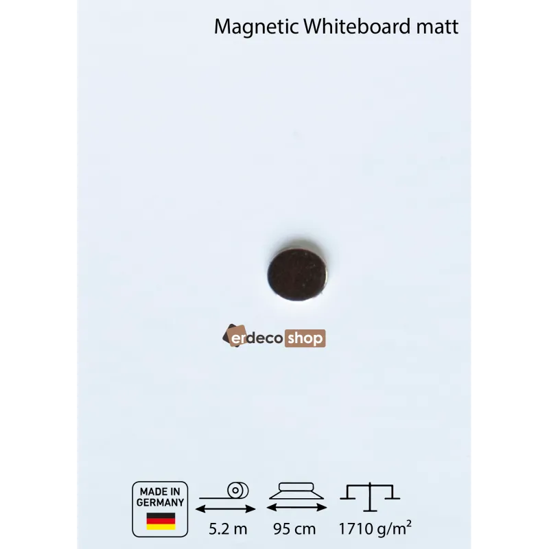 SYSTEXX Active Magnetic Whiteboard Matt magnetic whiteboard wall covering 4.94m2