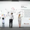 SYSTEXX Active Magnetic Whiteboard Shiny magnetik parlak beyaz tahta 9.88m2