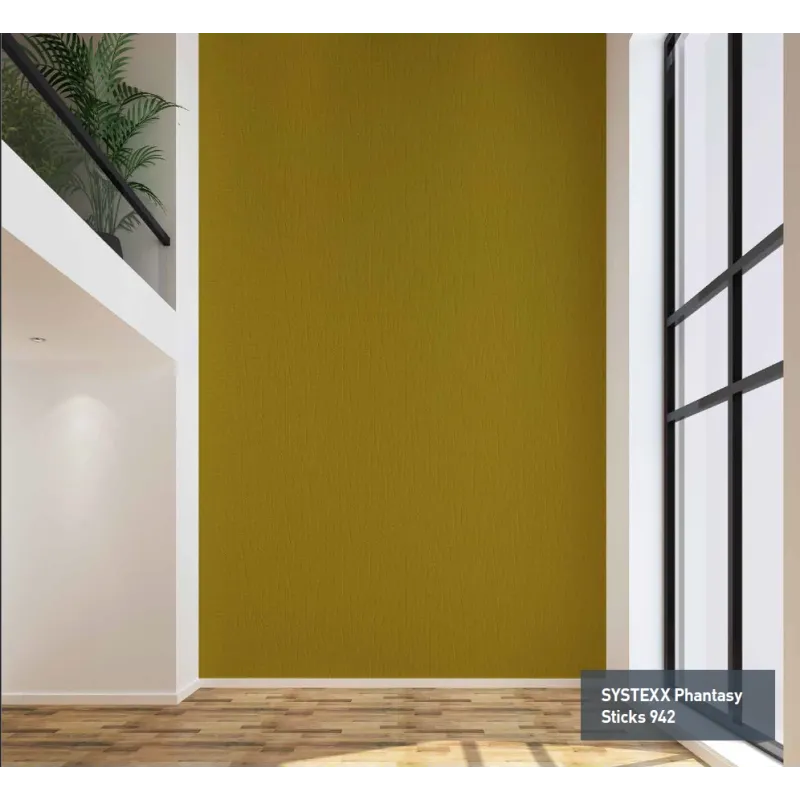 SYSTEXX Phantasy Sticks 942 RW – Çizgisel Çubuk Dokulu Lüks Cam Tekstili, 25 m²