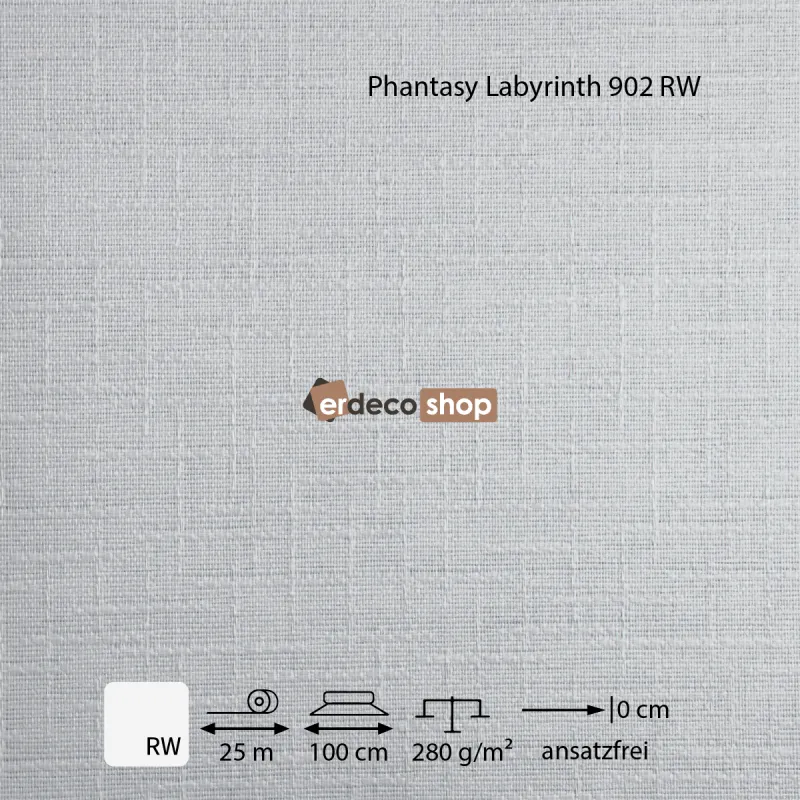 902 RW Labyrinth Muster schweres Glasgewebe Wandbelag