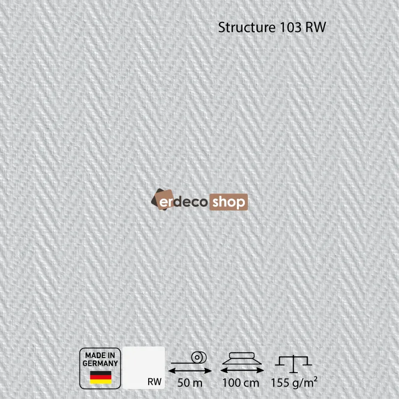 Structure 103 RW herringbone pattern paintable wall covering