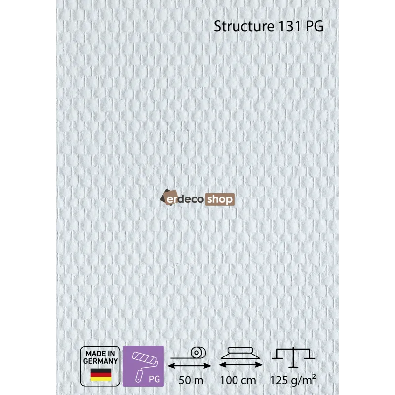 SYSTEXX Structure 131 PG Blasenstruktur Glasgewebe vorgrundiert Wandbelag 125 g/m²