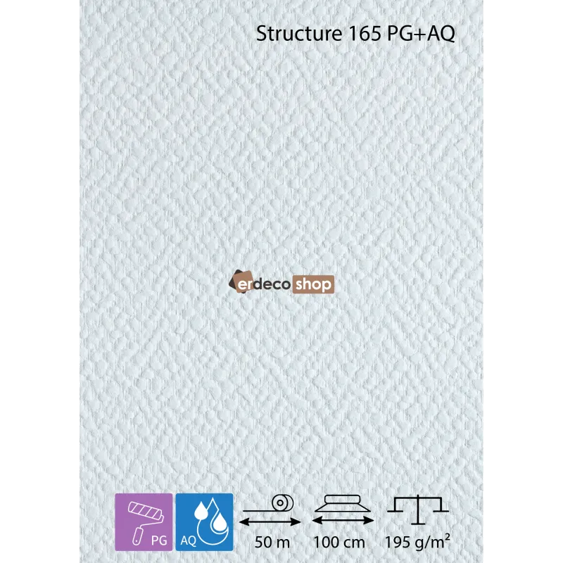 SYSTEXX Structure 165 PG AQ mosaic texture self-adhesive pre-primed glass textile 195 g/m2