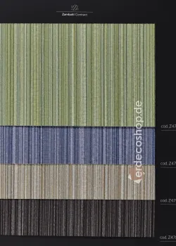Home Z47855 Grüntöne Vertikale Textil-Optik Luxus Tapete, 10m²