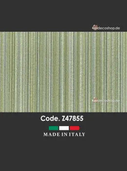 Home Z47855 Tones of Green Vertical Striped Luxury Fabric Wallpaper, 10m²