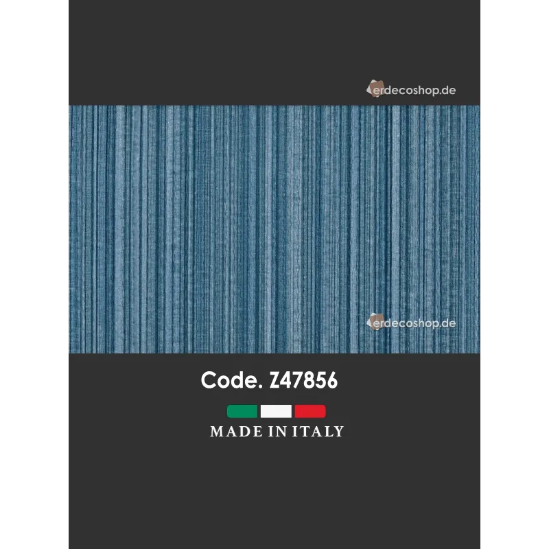 Home Z47856 Blautöne Verlauf Vertikal Gestreifte Geprägte Textil Optik Luxus Tapete