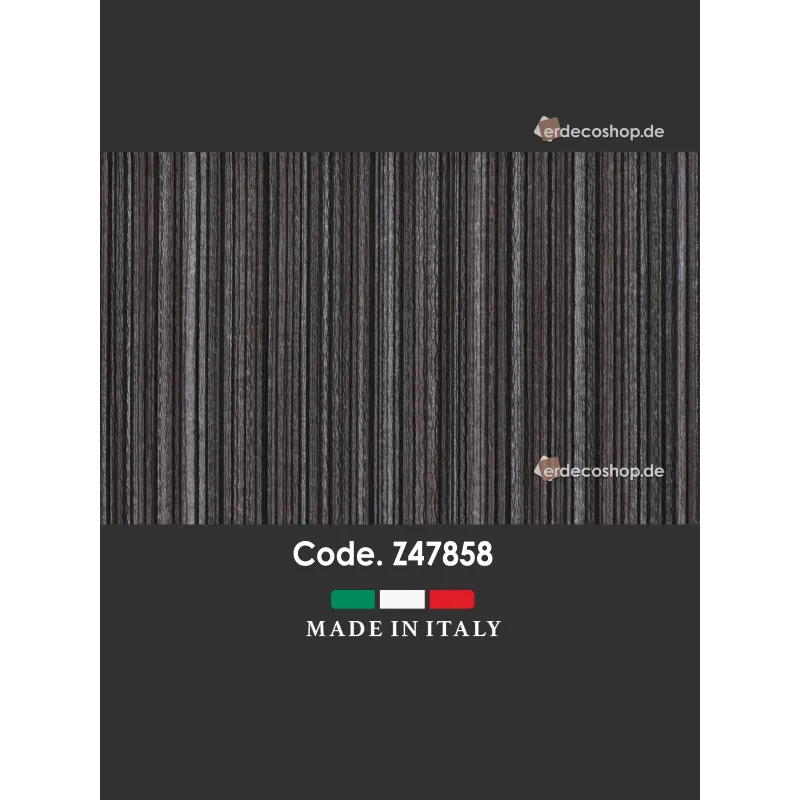 Home Z47858 Marron Gris Foncé Noir Dégradé Rayures Verticales Tissu Papier Peint Luxe