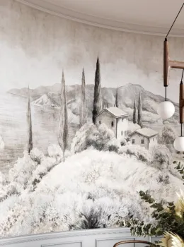 Project Z61046-1 Liguria Italian Coastal Landscape Sketch Panel 15m²