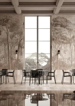Project Z61047-1 Foresta Monochrome Baum Skizze Tapeten Paneel 15m²