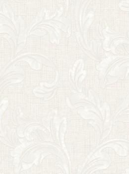 Tradizione Italiana Z40003 – Papier Peint Italien Crème Clair Motif Acanthe Classique, 5.32m²