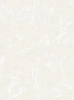 Tradizione Italiana Z40003 – Luxus Italienische Tapete in Hellcreme mit Akanthus-Muster, 5.32m²
