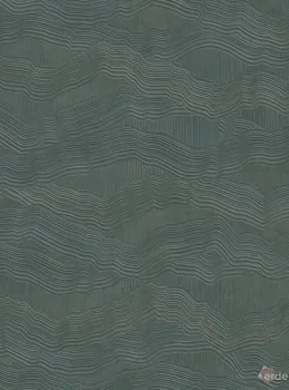 Architexture 2 Z57740 Koyu Yeşil Dalgalı Soyut Dokulu Duvar Kağıdı