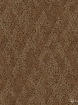 Architexture 2 Z57754 Dark Brown Geometric Wood Pattern Wallpaper