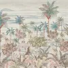 Panneau mural Architexture Z57778 Palmeras motif palmiers tons pastel.