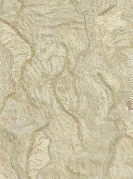 Elie Saab 2 Z34901 Cream Wave-Patterned Embossed Wallpaper