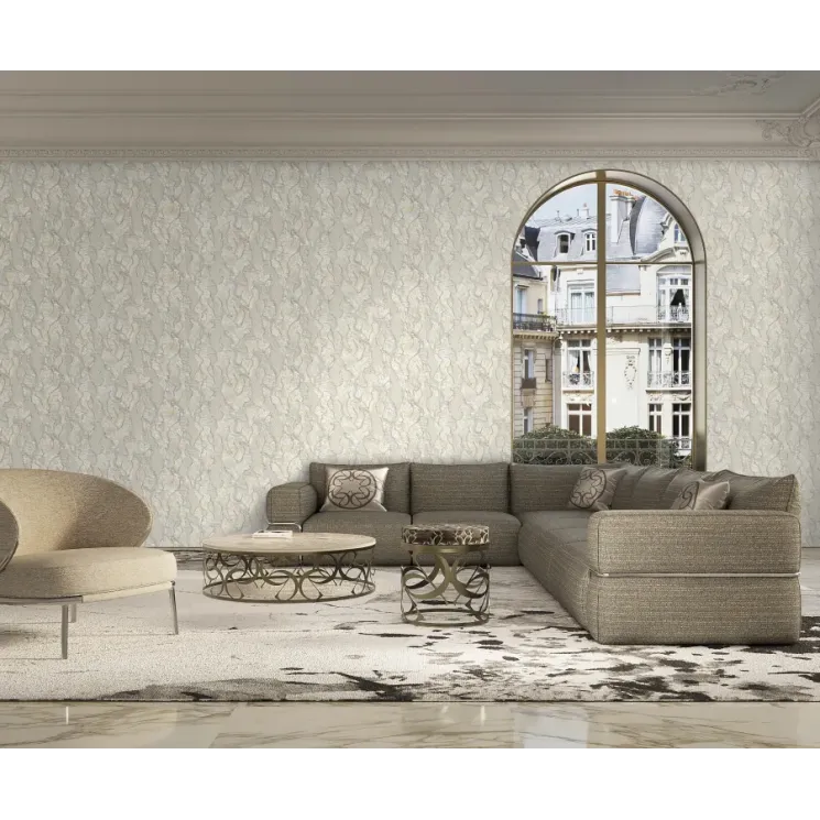 Elie Saab 2 Z34903 brown fabric-textured washable luxury wallpaper
