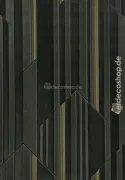 Elie Saab 2 Z34912, schwarz-graue Tapete mit geometrischem Streifenmuster