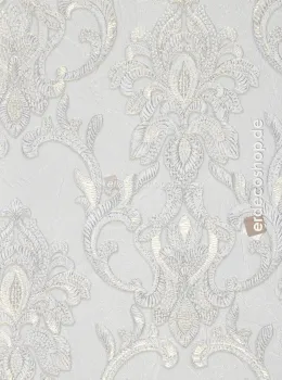 Elie Saab 2 Z34925, açık gri damask desenli kabartmalı duvar kağıdı
