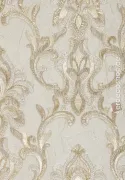 Elie Saab 2 Z34927, papier peint beige à motif damassé en relief