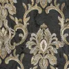 Elie Saab 2 Z34929 Tapete anthrazit mit geprägtem beigem Damast