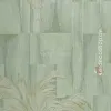 Elie Saab 2 Z34936, pistachio green and beige palm leaf embossed wallpaper