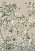 Elie Saab Z34978, Panneau de Papier Peint Oiseaux & Fleurs Printanières – 6 Pièces