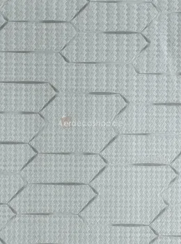 Lamborghini 3 Z12841 Taupe Grey Woven Geometric Patterned Wallpaper