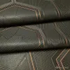 Lamborghini Z12847 bronze wallpaper with hexagonal pattern and metallic embossed surface