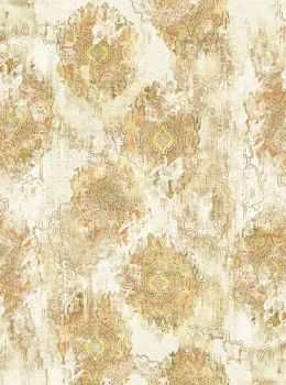 Marrakech Z70767, Poster Mural Médaillon Authentique Tons Rouille Rustique, 15m²
