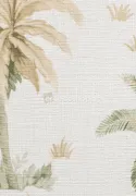 Marrakech Z70706, Papier Peint Luxueux Italien Motif Palmiers Tropical, Effet Aquarelle, 5m²