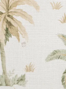 Marrakech Z70706, Suluboya Palmiye Ağacı Desenli Tropikal Lüks Duvar Kağıdı, 5m²