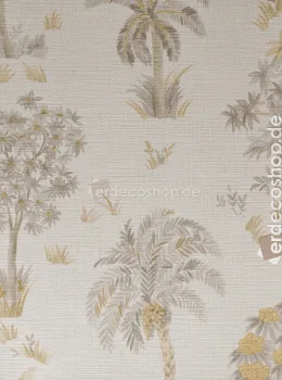 Marrakech Z70710, Papier Peint Luxueux Italien Motif Palmiers Tropical, Tons Neutres, 5m²