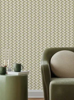 Marrakech Z70726, Papier Peint Motif Géométrique Ton Sur Ton Beige Crème, 5m²