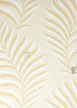 Marrakech Z70730, Tapete mit Sandbeige Farnblatt-Muster Leinenstruktur, 5m²