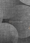 Marrakech Z70736, Dark Smoky Brown Abstract Circle Textured Wallpaper, 5m²