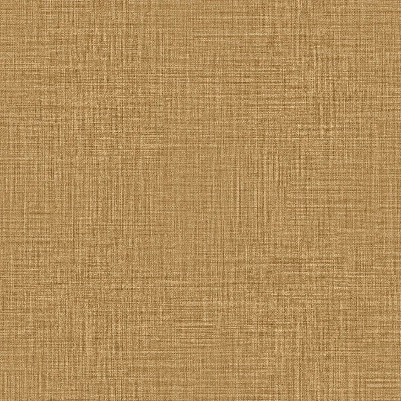 Luxury Italian wallpaper in mustard brown color, linen fabric texture, solid color