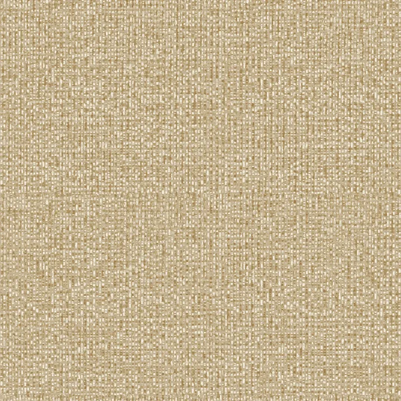 Marrakech Z70731, papier peint couleur brun tabac (beige sable foncé), imitant une texture de tissu lin brut ou un tissage croisé dense.
