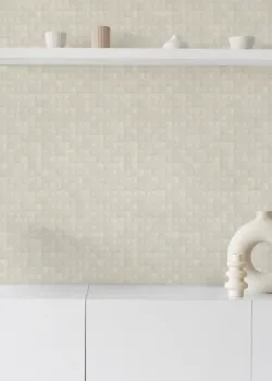 Mini Trend Z15518 - 3D Tapete mit orangefarbenem Würfelmuster 5m²