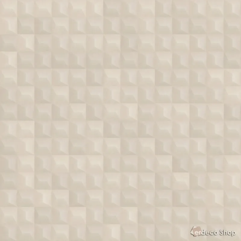 Mini Trend Z15514 hellbeige, dreidimensionales kubisches Muster, moderne Struktur Tapete