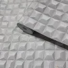 Mini Trend Z15522 sıcak gri tonlarında 3D küp desenli modern duvar kağıdı.