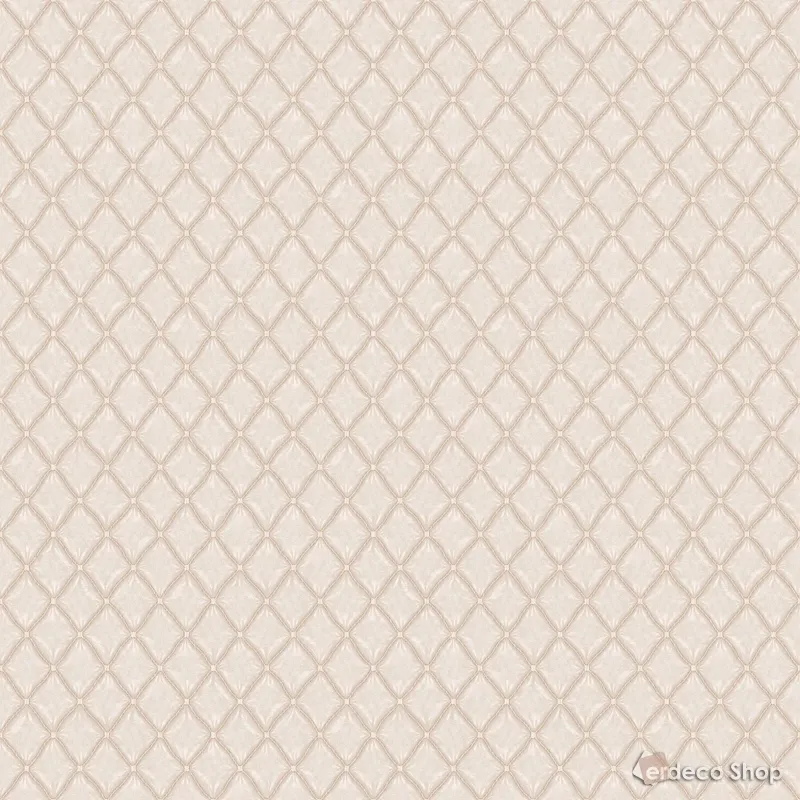 Mini Trend Z15538 papier peint blanc fond uni, motif losanges gaufré, texture luxueuse.