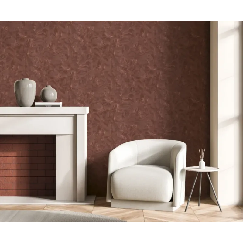 Mini Trend Z15519 Terracotta Venedik sıva efektli dokulu duvar kağıdı.
