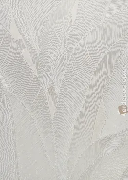 Murella 100 Z16706, Luxuriöse Tapete mit Blattmuster und Spitzen-Textur