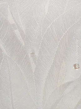 Murella 100 Z16706, Papier Peint Luxueux à Feuilles Crème Beige