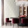 Murella 100 Z16732 luxurious light coffee beige Italian wallpaper with a large damask pattern