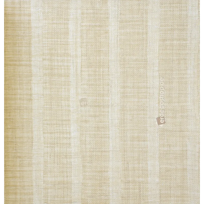 Natural Z48408 Leinen Streifen Musselin Textur Beige Cremeweiß vertikal Stripe Tapete Textil