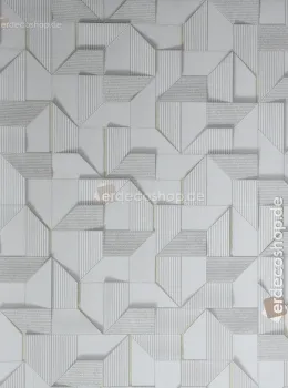 Papier Peint Philipp Plein 2 Z81009 Géométrique 3D Gris Argenté de Luxe, 10m²