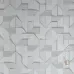 Philipp Plein 2 Z81009 3D Geometrische Struktur-Tapete in Silbergrau, 10m²